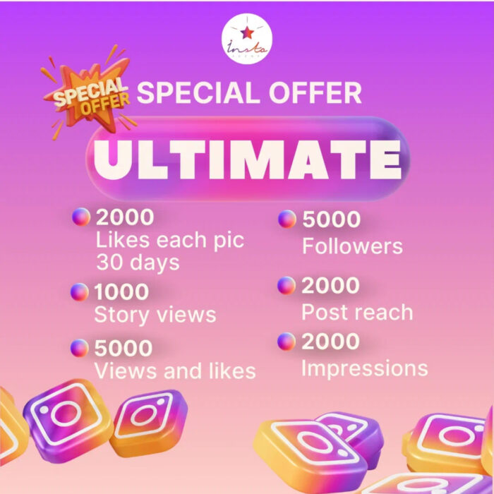 Buy Real Instagram Followers, Likes, And Views - Ultimate Package