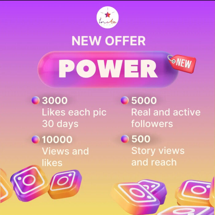 Buy 3000 Likes, 1000 Views, 5000 Real Active Instagram Followers, And 500 Story Views - Power Package